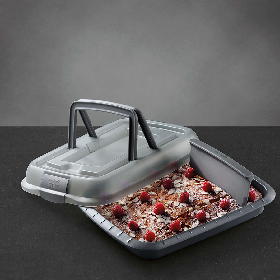 Teglia Pic Berghoff Gem con coperchio e taglierino grigio