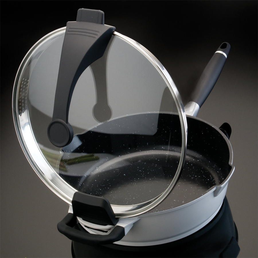 Sartén Berghoff virgo con tapa blanca ø28cm