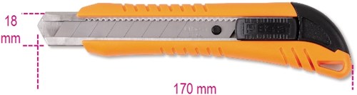 Coltello a spezzare Beta, 18 mm. in dotazione 3 coltelli di ricambio 1771 - 017710000