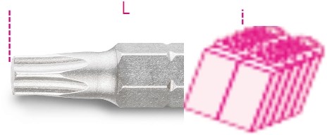 Inserti Beta per viti torx® 861tx c 40 - 008610499