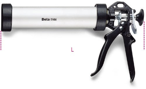 Pistola calafateadora Beta, modelo profesional tubo aluminio 1749a - 017490010