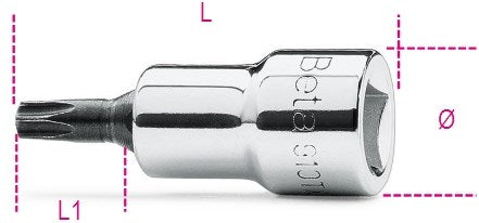 Bussole giravite Beta per viti Torx® 910tx 40 - 009100524