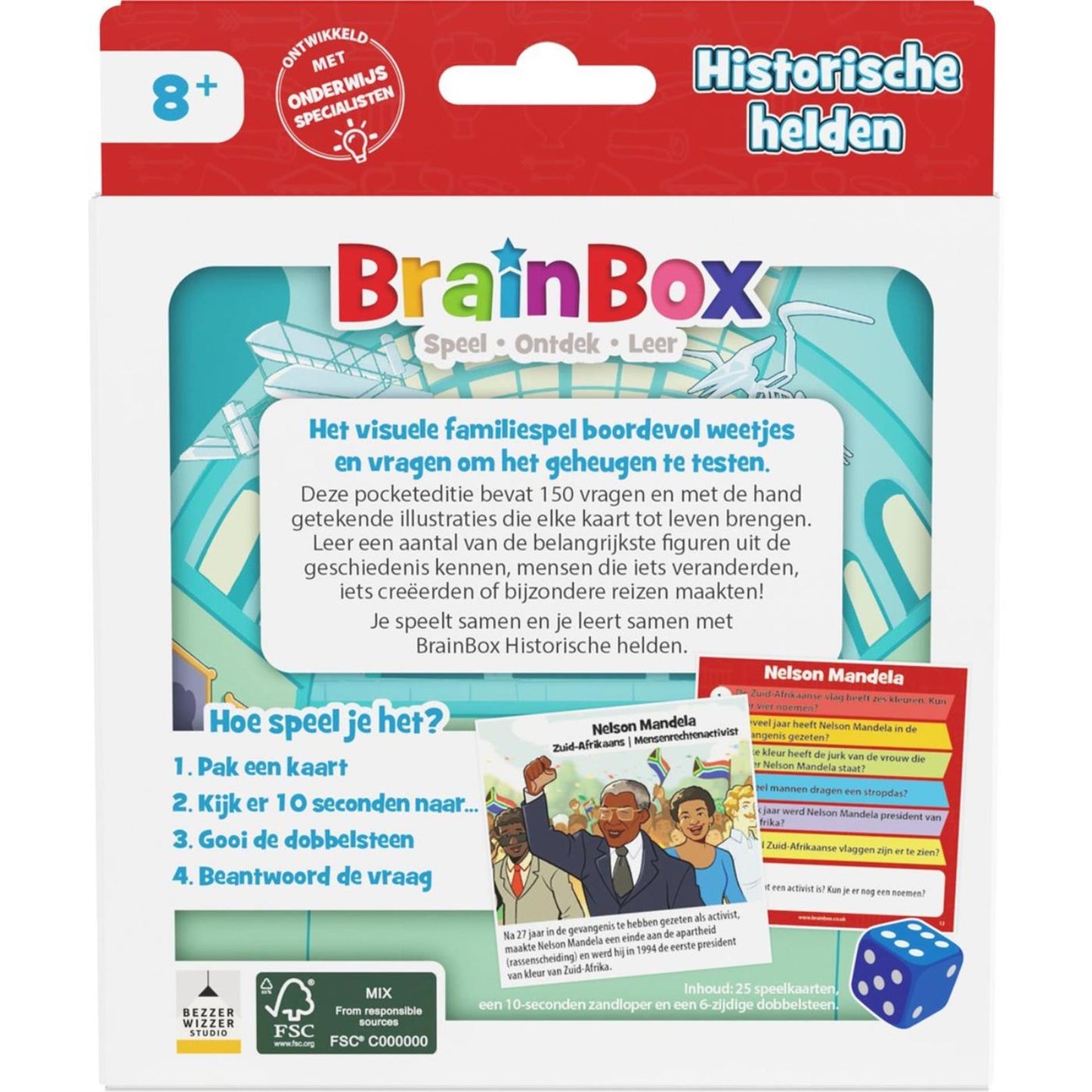 Juego Brainbox Pocket Heroes Históricos