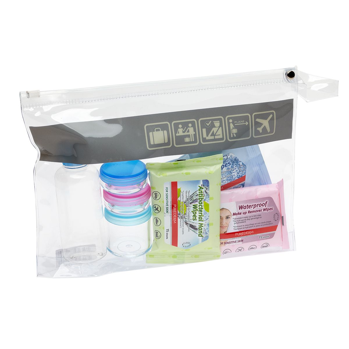 Articoli da viaggio per il bagno con zipbag