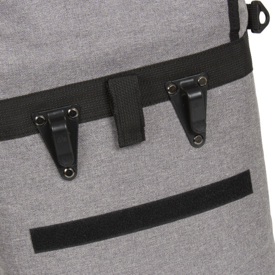 Bike drops shopper fietstas met schouderhengsel nylon 12l grijs