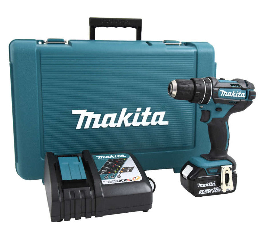 Trapano avvitatore Makita dhp482rf 18v (impatto) 3,0ah - fornito con 1 batteria
