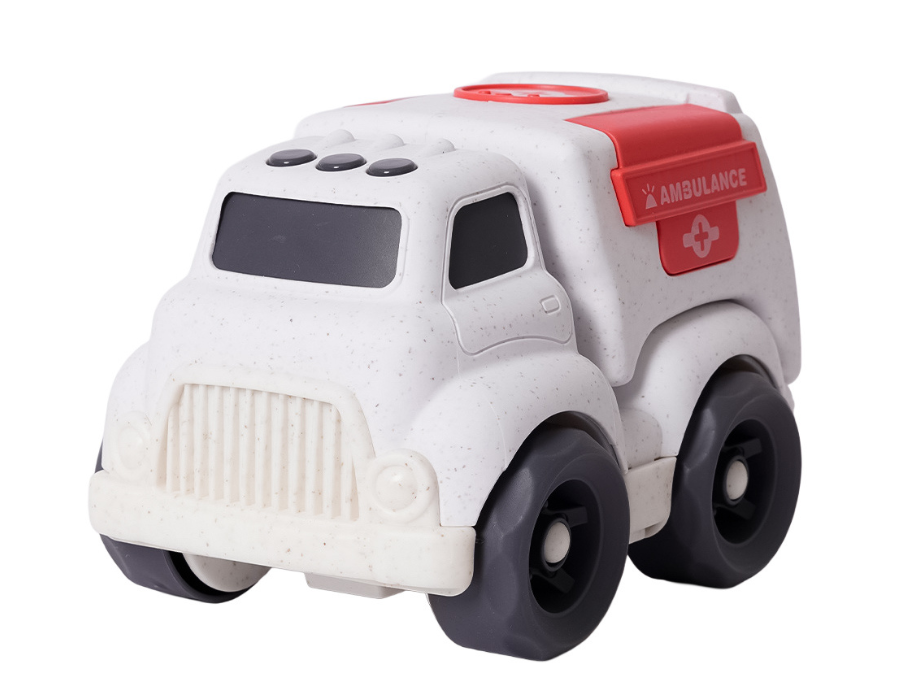 Carro ambulanza Bio Toys in bioplastica (18 cm)