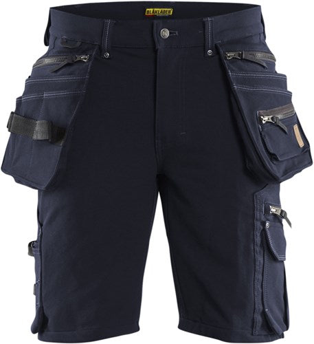 Pantalones cortos Blåkläder elásticos en 4 direcciones x1900 19881644 | azul marino oscuro negro | talla 44 - 7330509687635