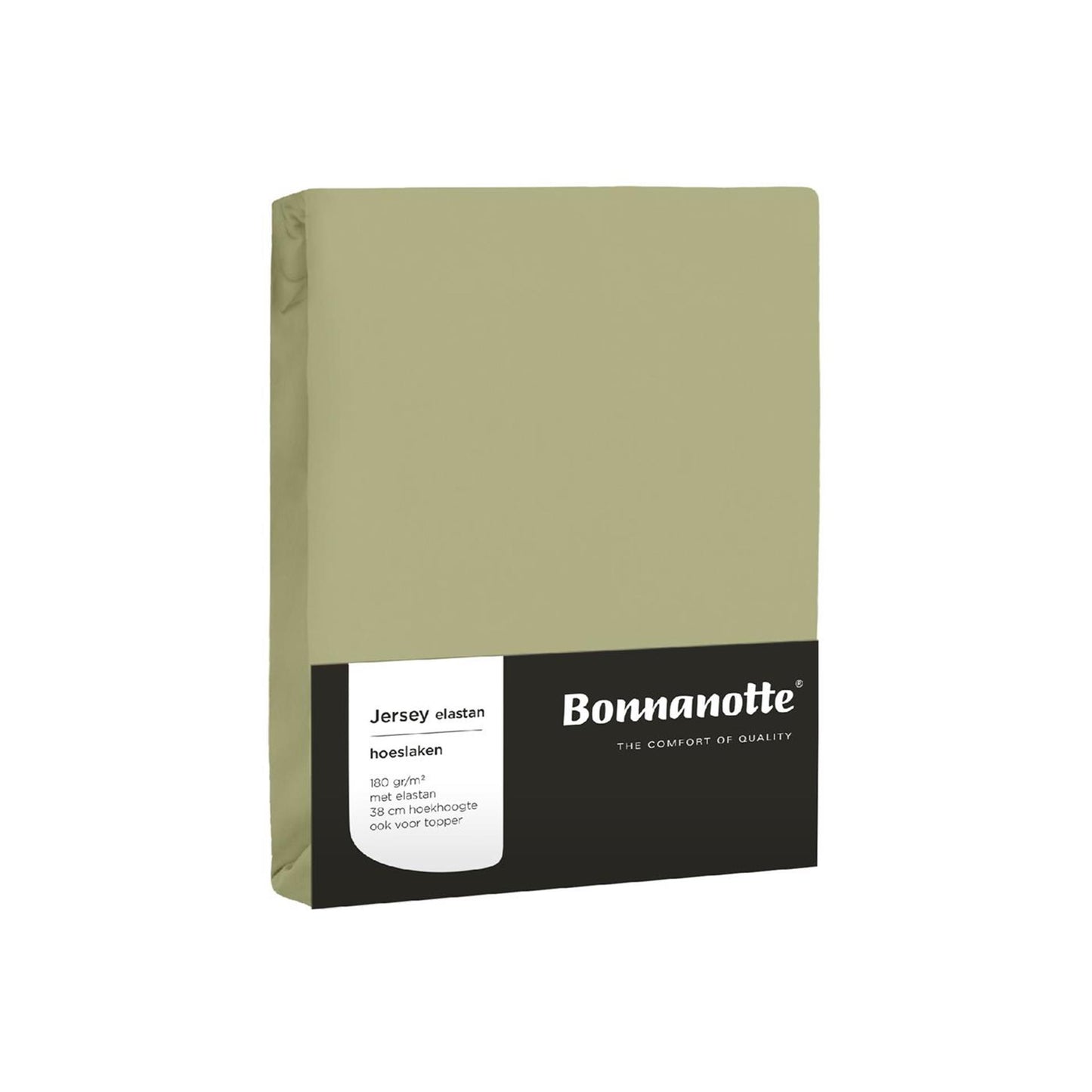 Bonnanotte lenzuolo con angoli jersey verde oliva 90x20 cm