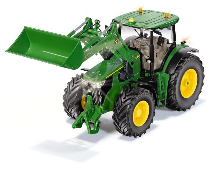 Siku Control32 John Deere 7310R con cargador frontal y Blu