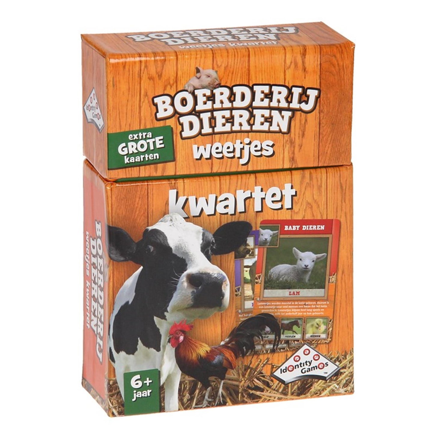 Giochi di identità boosterbox Farm Dieren Facts Quartet 02265