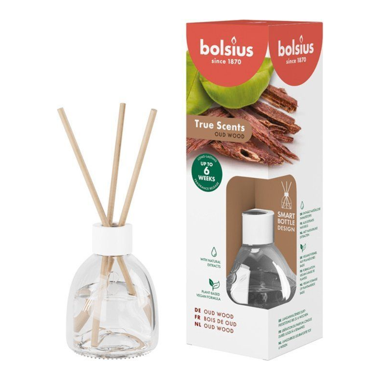 Bolsius aroma diffusers 60 ml true scents old wood (6 pieces)