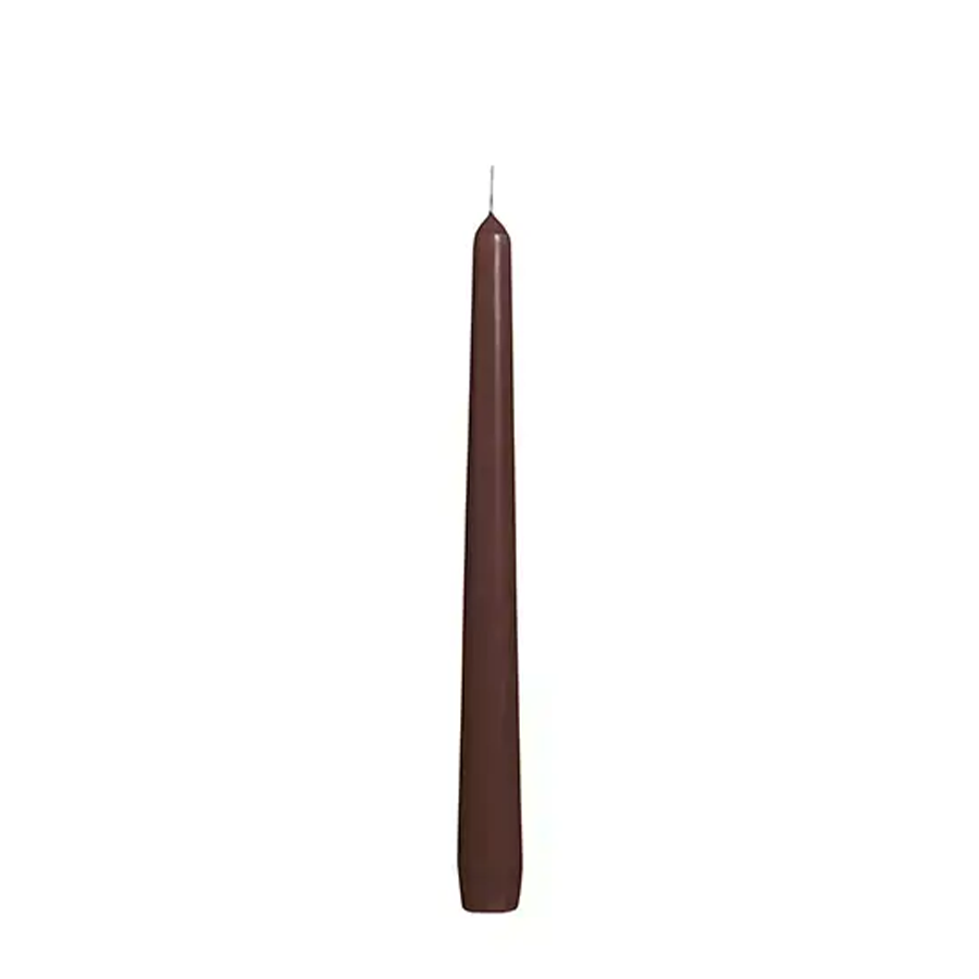 Bolsius candela gotica castagna marrone 245 24mm