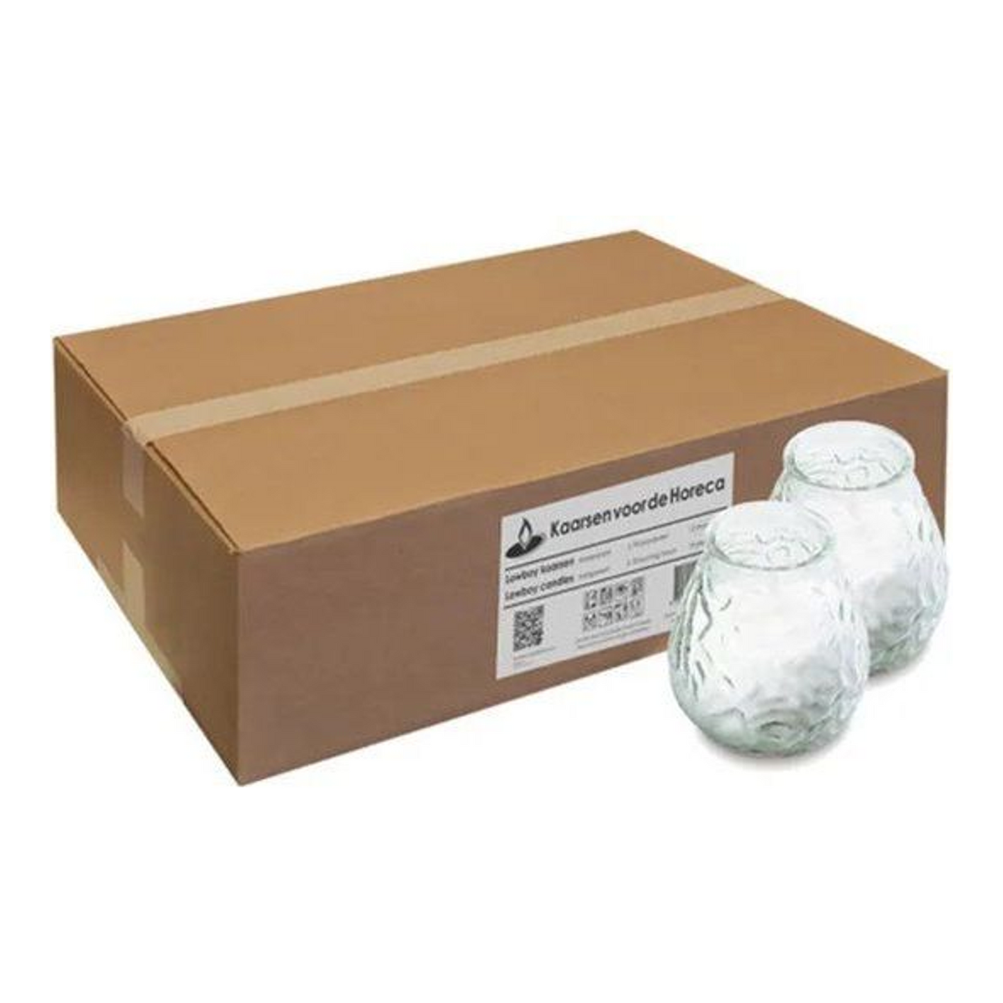 Bolsius contenitore trasparente ø95x105 mm 70 ore (12 pezzi)