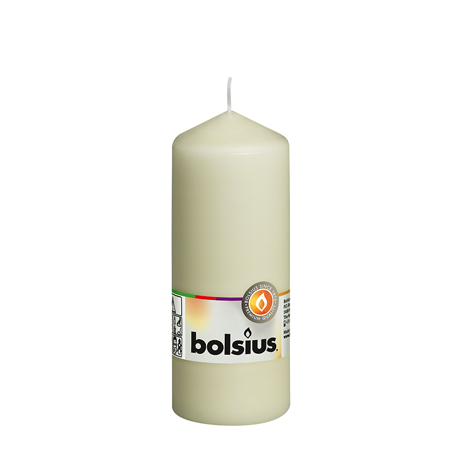 Vela pilar Abi bolsius marfil 150 58mm