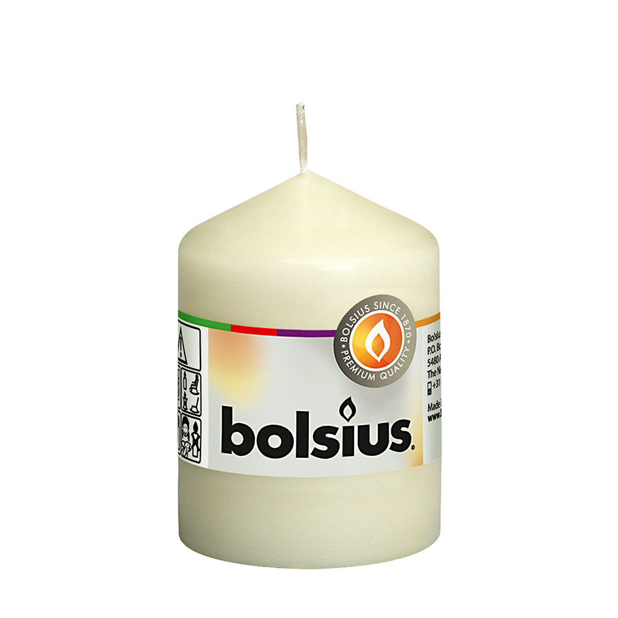 Vela bolsius marfil 80 58mm