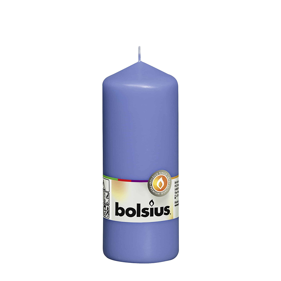 Abi bolsius stompkaars korenbloemblauw 150 58mm
