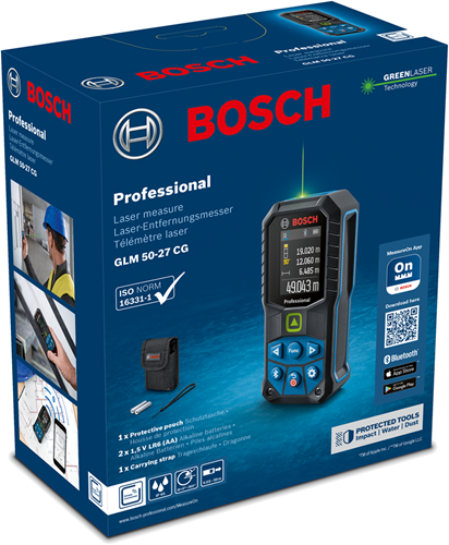 Telémetro láser bosch glm50-27cg