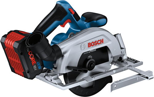 Sega circolare a batteria Bosch Blue GKS 18V-57-2 | 165 mm | 2 batterie da 5,5 Ah + caricabatterie rapido | in l-boxx 06016c1202