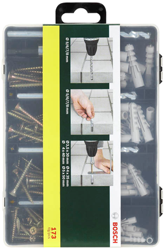 Accessori Bosch Set di montaggio da 173 pezzi - 2607019511