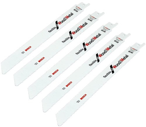 Accesorios Bosch 100x hoja de sierra alternativa flexible para madera y metal s1122hf - 2608656034