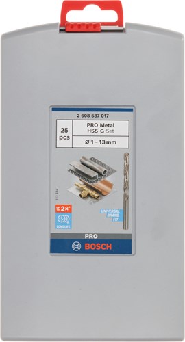 Accessori Bosch Set punte per metallo probox 25 pezzi hss-g, din 338, 135° 113 mm 25 pz - 2608587017