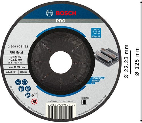Bosch Professional Bisk Bowl doblado 125 mm