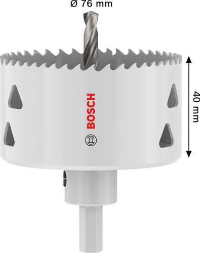 Sega a tazza per lamiera Bosch Accessories Expert con albero | 76x40 mm - 2608594527