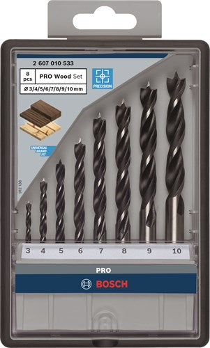 Accessori Bosch set di punte per legno | robustezza | 8 pezzi | 2607010533 - 2607010533