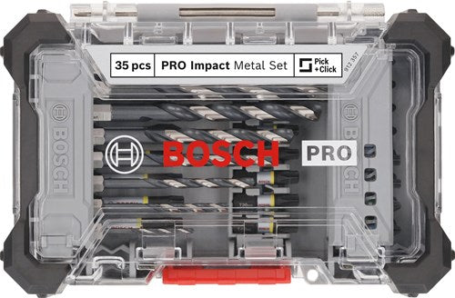 Imp bosch accesorios pro act juego de metal | 35 piezas - 2608521u80
