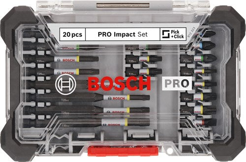 Bosch accessoires pro impact schroefbitset | 20-delig - 2608521u74