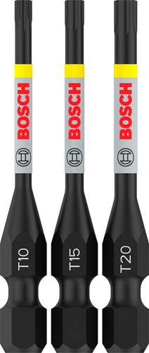 Imp bosch accessori pro t act bit | t10 | t15 | t20 | 55 mm | 3 pezzi - 2608521u54