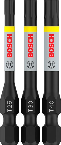 Imp bosch accesorios pro t act bits | t25 | t30 | t40 | 55 mm | 3 piezas - 2608521h55