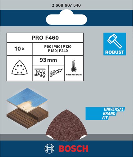 Accessori Bosch set di fogli abrasivi 1 (10 pezzi) | 2608607540 - 2608607540