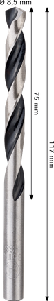Accessori Bosch trapano elicoidale hss pointteq | 8,5 mm | 1 pezzo - 2608577849