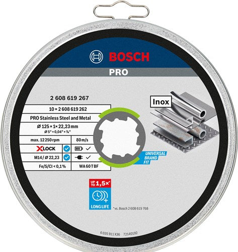 Bosch Prof. Blow Trail in Blik Straight Acciaio inossidabile 125 mm (10)