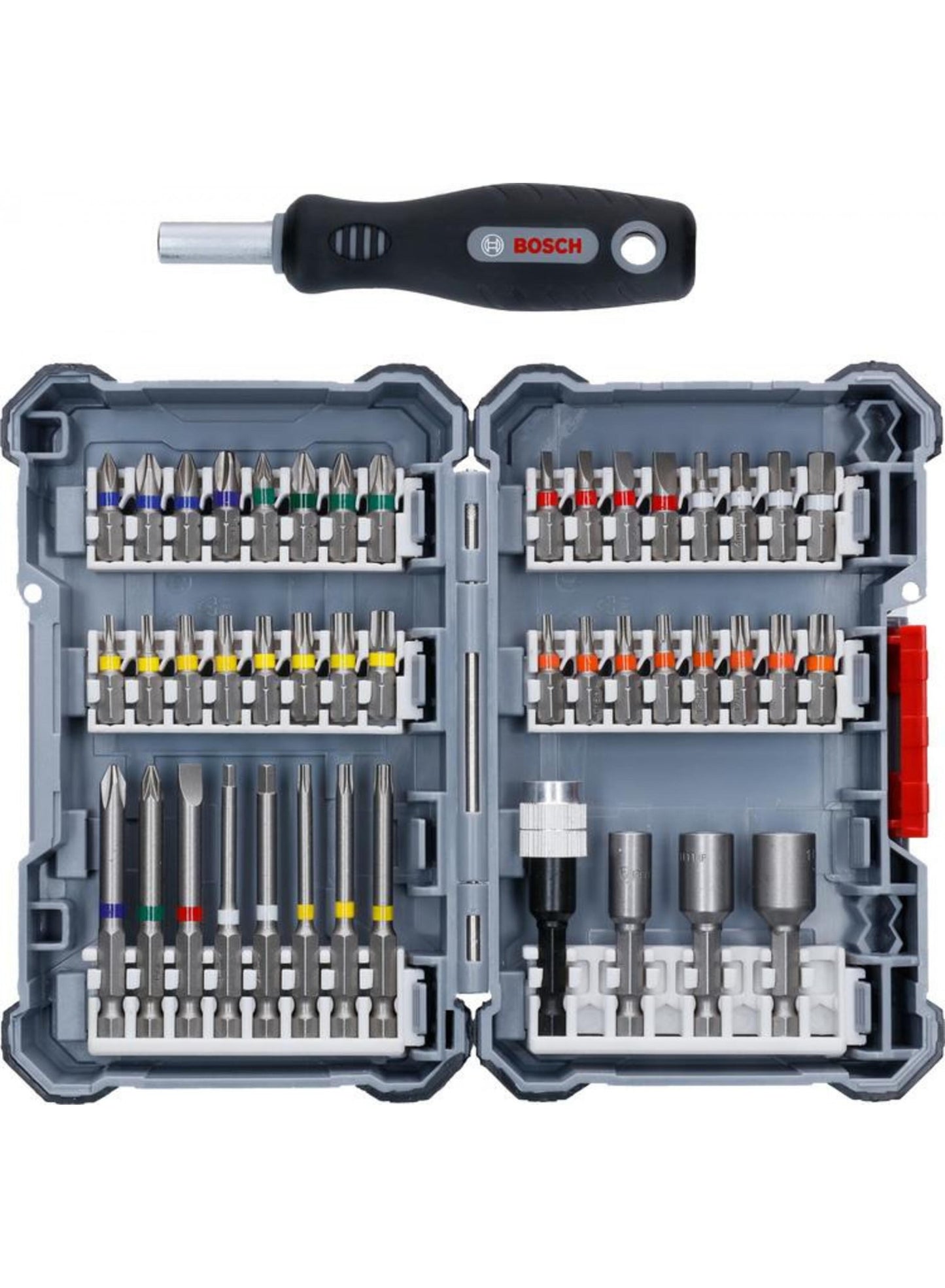 Bitset a vite regolato da 45 pezzi Bosch