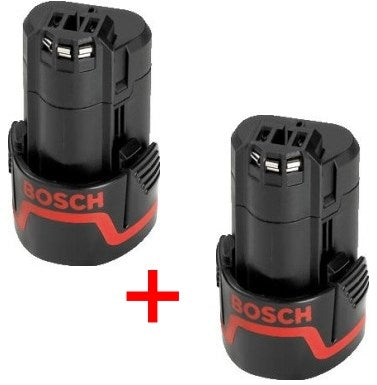 Batteria Bosch blu 12 V (10,8 V) 2,0 Ah agli ioni di litio | confezione doppia - 1600z00040