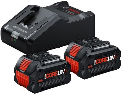 Set de iniciación con batería azul Bosch | 2 x procore18v+ 8.0ah + gal 18v-160 profesional - 1600a02x03
