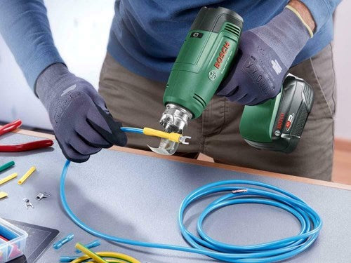 Pistola ad aria calda cordless Bosch easyheat 18v-500 verde | incl. ugello riduttore | senza batteria e caricabatterie - 06032a8000