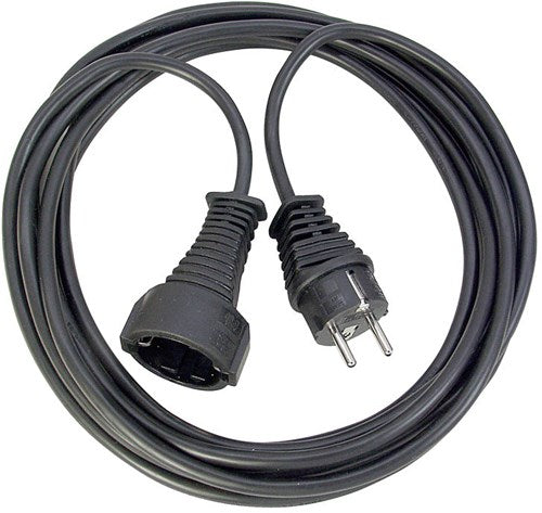 Prolunga in plastica di qualità Brennerstuhl 2m nero h05vv-f 3g1,5 - 1165010015