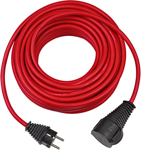 Cable de extensión Brennerstuhl para obras ip44 10m rojo h07rn-f 3g1.5 - 1167950