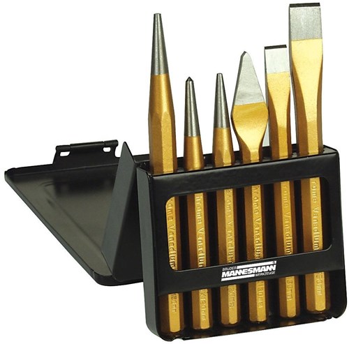 Set scalpelli per punzonatura Brüder Mannesmann in metallo (hobby) - 65405