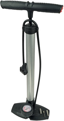 Pompa da bicicletta Brüder Mannesmann con manometro (hobby) - 00360