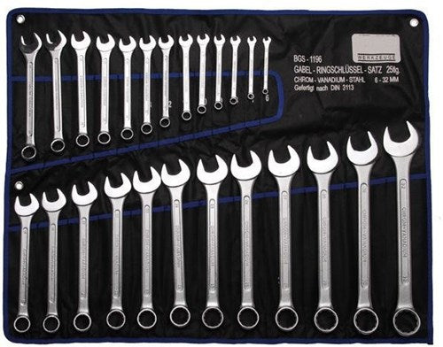 Juego de llaves mixtas bgs technic 25 piezas