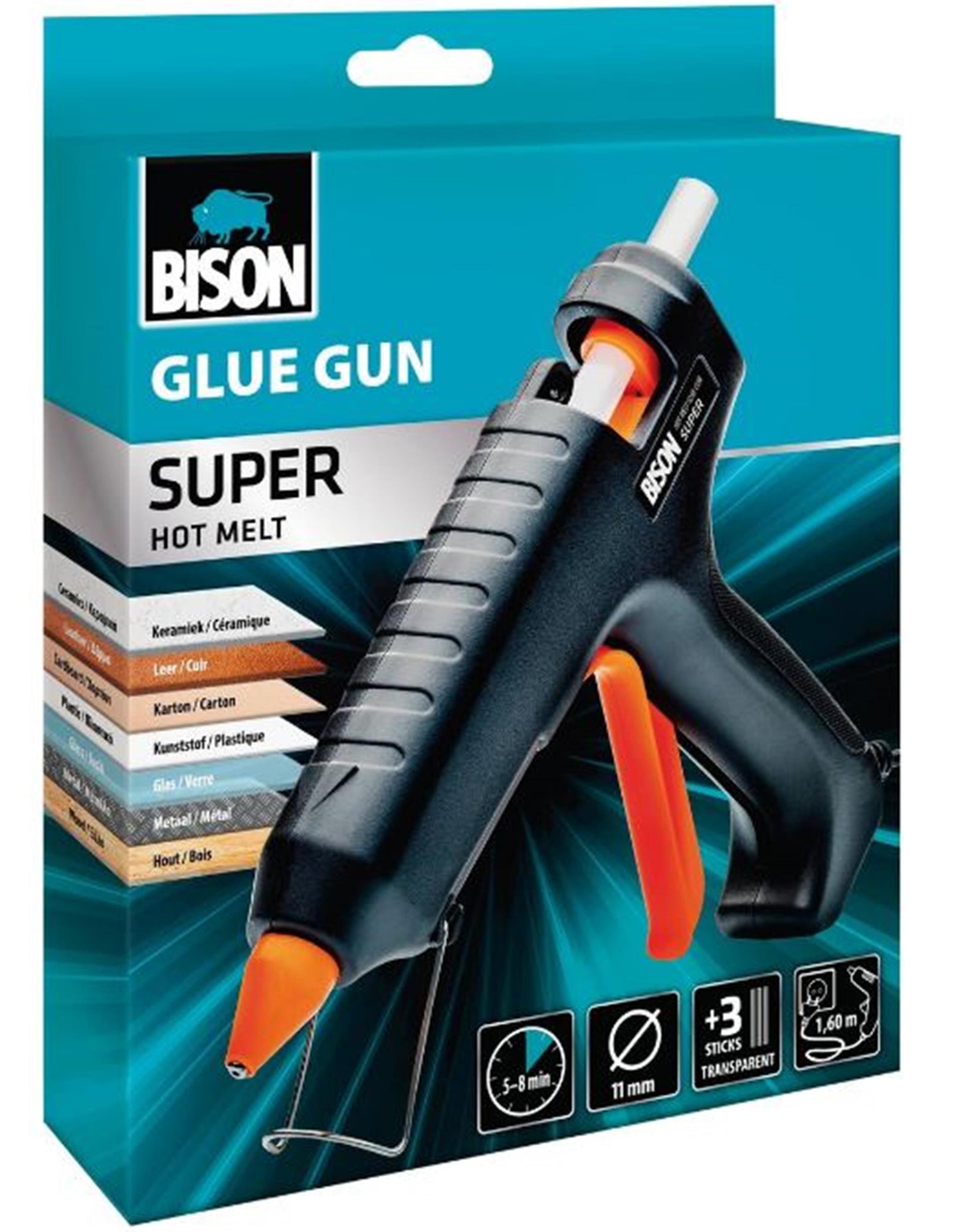 Pistola per colla super Bison (stick di colla da 11 mm)