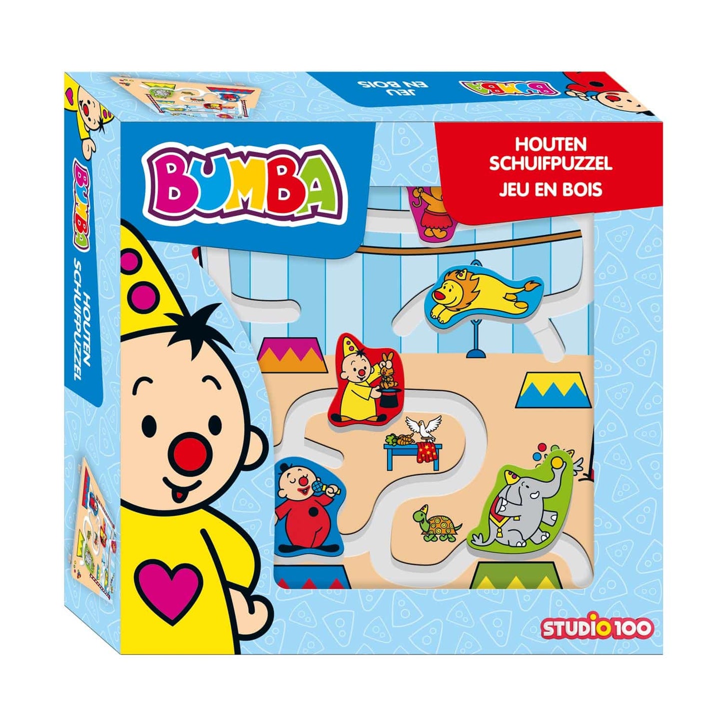 Puzzle scorrevole in legno 5 pezzi
