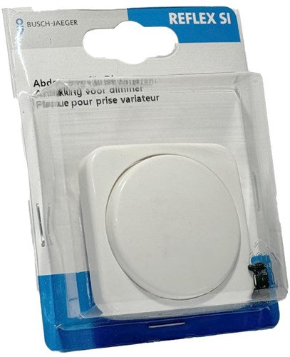 Busch Jaeger placa blanca + atenuador de botón - 4695550
