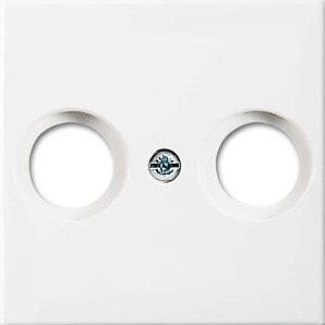 Busch jaeger wit afdekplaat voor coax - 4694090