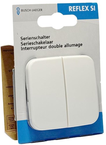Interruttore + bilanciere Busch Jaeger serie bianca - 4695530